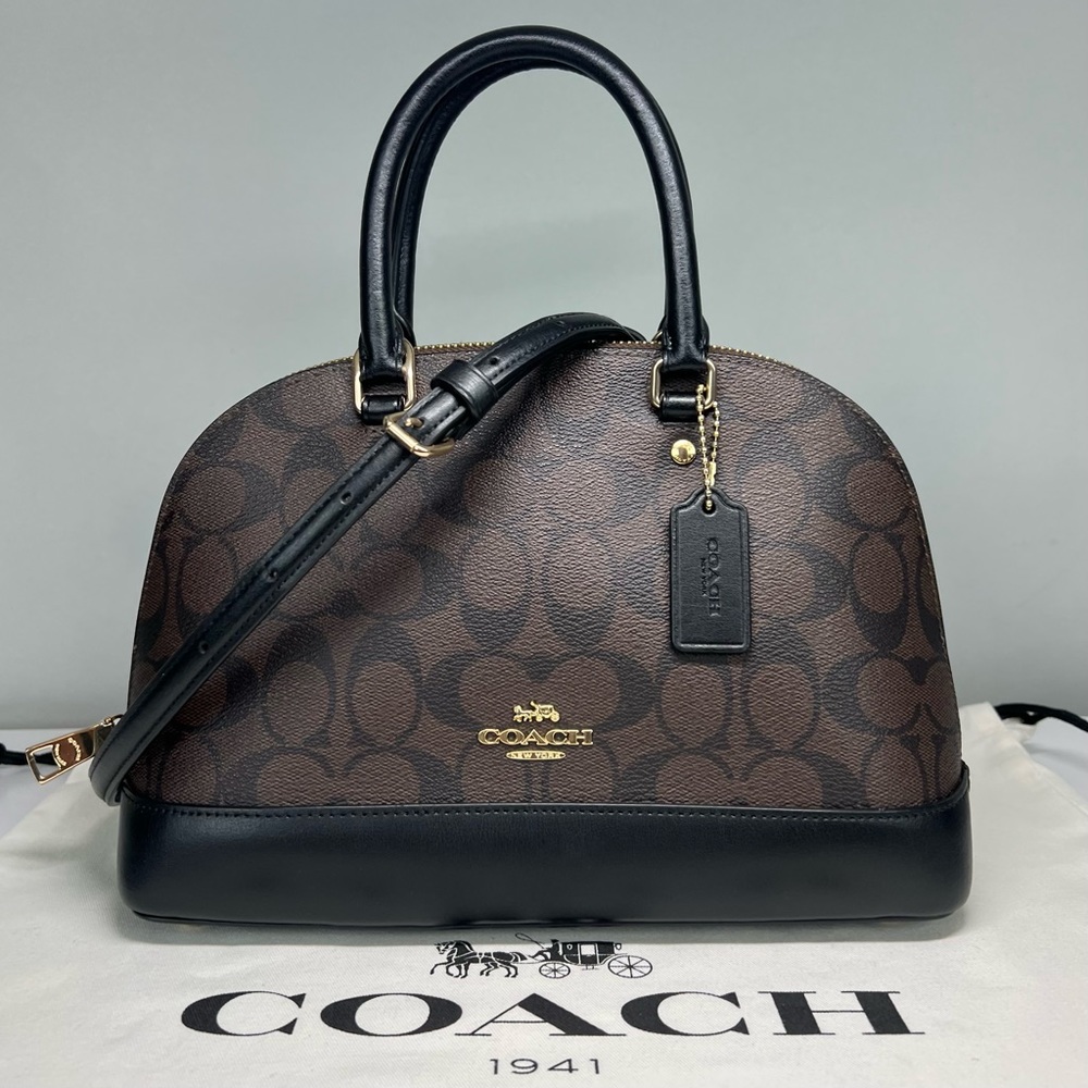 COACH SIGNATURE DOME SIERRA SATCHEL HANDBAG CROSSBODY